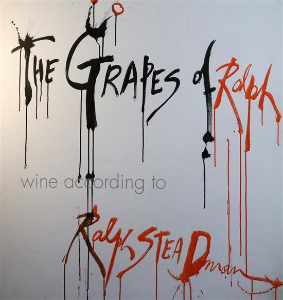 § Ralph Steadman (b.1936) The Grapes of Ralph 45.25 x 45.75in., unframed